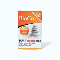 Bioco Huvit Valeria Max (Hộp 60 viên) giúp hỗ trợ an thần và ngủ ngon