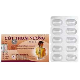 Cốt Thoái Vương hỗ trợ làm giảm các triệu chứng do viêm thoái hóa khớp, đau nhức khớp hộp 30 viên