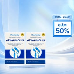 Combo 2 Hộp Viên uống Pharmacity Xương Khớp YB hỗ trợ giảm triệu chứng đau nhức xương khớp (Hộp 30 viên nang cứng)