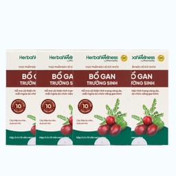 Combo 4 Hộp Viên uống Herbal Wellness Bổ Gan Trường Sinh hỗ trợ cải thiện chức năng gan (30 viên)
