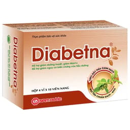 VIÊN UỐNG HỖ TRỢ GIẢM ĐƯỜNG HUYẾT DIABETNA NAM DƯỢC 4X10