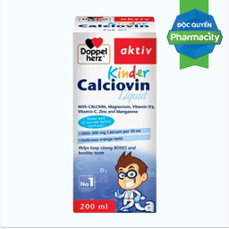 DOPPELHERZ Aktiv Calciovin Hỗ Trợ Xương Chắc Khỏe Cho Bé (Chai 200ml)