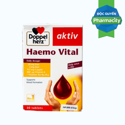DOPPELHERZ Haemo Vital Bổ Sung Sắt (Hộp 30 Viên)