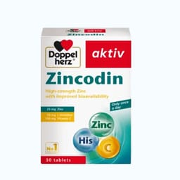 DOPPELHERZ Zincodin Hỗ trợ tăng sức đề kháng (Hộp 30 viên)