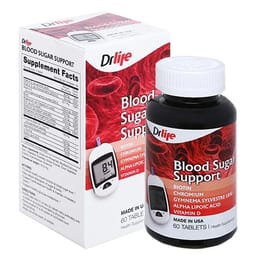 Drlife Blood Sugar Support hỗ trợ cải thiện chỉ số đường huyết hộp 60 viên