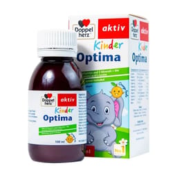 Dung dịch Kinder Optima Doppelherz Aktiv cung cấp L-lysine, một số vitamin và khoáng chất (100ml)