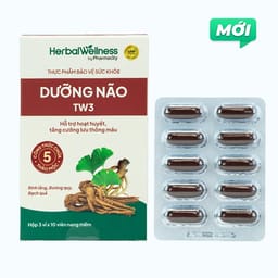 Herbal Wellness Dưỡng Não TW3 hỗ trợ hoạt huyết, tăng cường lưu thông máu (30 viên)