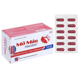 VIÊN UỐNG HỖ TRỢ GIẢM MỠ MÁU TÂM BÌNH 5X12
