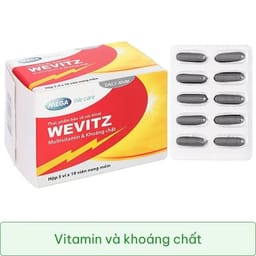 Mega We Care Wevitz bổ sung vitamin, khoáng chất thiết yếu hộp 50 viên