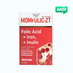MOMFOLIC-ZT Bổ Sung Sắt Và Acid Folic Cho Bà Bầu (Hộp 30 Viên)