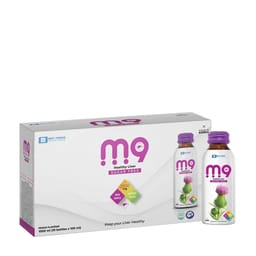 Nước uống bảo vệ gan Met Foods M9 giải độc và phục hồi gan (Hộp 10 chai x 100ml)