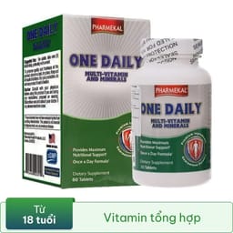 Combo 4 hộp One Daily Multivitamin Pharmekal hỗ trợ giúp bổ sung vitamin và khoáng chất hộp 60 viên