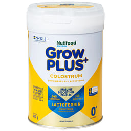 SỮA GIÚP TĂNG ĐỀ KHÁNG CHO TRẺ 0-12 THÁNG TUỔI NUTIFOOD GROWPLUS+ COLOSTRUM 0+ 400G