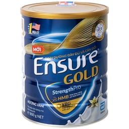 SỮA TĂNG CƯỜNG SỨC KHỎE ENSURE GOLD STRENGTHPRO HƯƠNG VANI 800G