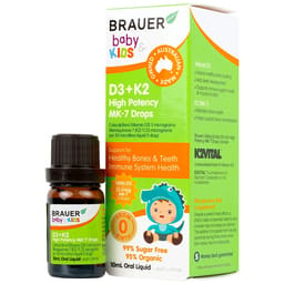 SIRO BRAUER BABY KIDS D3+K2 HIGH POTENCY MK-7 DROPS 10ML