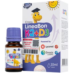 CHAI XỊT HỖ TRỢ HẤP THỤ CANXI LINEABON K2+D3 ERGOPHARMA 10ML
