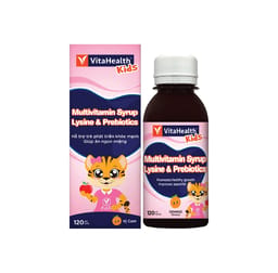 Siro Multivitamin Syrup Lysine & Prebiotics Vitahealth bổ sung vitamin cho trẻ (120ml)