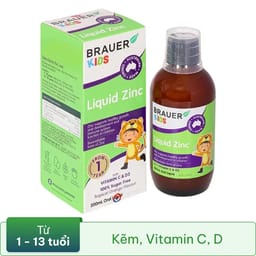 SIRO BỔ SUNG KẼM CHO TRẺ BRAUER BABY & KIDS LIQUID ZINC 200ML