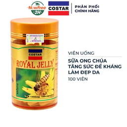 Sữa ong chúa Costar Royal Jelly Softgel (lọ 100 viên) làm đẹp da, ngừa lão hóa