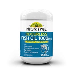 VIÊN UỐNG HỖ TRỢ BỔ NÃO ODOURLESS FISH OIL 1000MG NATURE'S WAY 80V