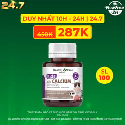 Healthy Care Kids Milk Calcium lọ 60 viên
