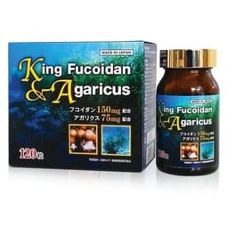 King Fucoidan & Agaricus tăng cường đề kháng, hỗ trợ ung thư (Hộp 30 viên)
