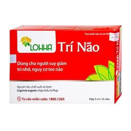 VIÊN UỐNG HỖ TRỢ TĂNG CƯỜNG HOẠT ĐỘNG CỦA TRÍ NÃO LOHHA TRÍ NÃO THÁI MINH 3X10