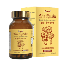 Thực phẩm bảo vệ sức khỏe Nấm linh chi THE REISHI hỗ trợ tăng cường miễn dịch, hỗ trợ bảo vệ gan (Hộp 120 viên)