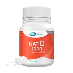 Thực phẩm bảo vệ sức khỏe NAT-D 1000 (Chai 60 viên)