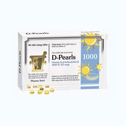 Thực phẩm bảo vệ sức khỏe Pharma Nord D-Pearls bổ sung D3 1000 IU (Hộp 80 Viên)