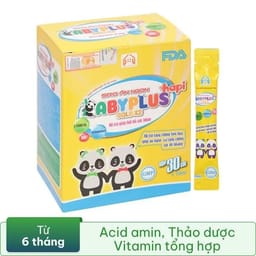 Thực phẩm bảo vệ sức khỏe Siro Ăn Ngon Hapi Gold Baby Plus hộp 30 gói