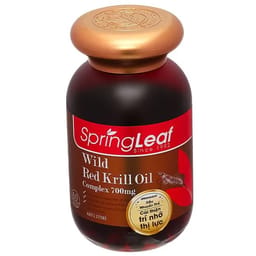 Thực phẩm bảo vệ sức khỏe Springleaf Wild Red Krill Oil Complex 700mg lọ 60 viên