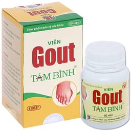 VIÊN UỐNG HỖ TRỢ GIẢM TRIỆU CHỨNG ĐAU DO GÚT GOUT TÂM BÌNH 60V