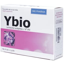 Cốm Ybio DHG PHARMA (hộp 24 gói) giúp bổ sung lợi khuẩn đương ruột