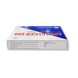 Thực phẩm bảo vệ sức khoẻ Amegluco 500mg hỗ trợ phục hồi chức năng não sau tai biến, cải thiện trí nhớ (Hộp 20 viên)