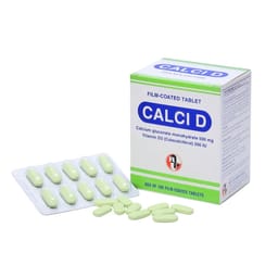 Thực phẩm bảo vệ sức khoẻ Calci D Medi hỗ trợ thiếu canxi, còi xương, loãng xương (Hộp 100 viên)