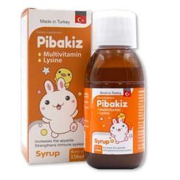 Thực phẩm bảo vệ sức khoẻ Pibakiz bổ sung vitamin và khoáng chất cho trẻ (Chai 120ml)