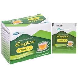 CỐM HỖ TRỢ LÀM GIẢM CÁC TRIỆU CHỨNG CẢM EUGICA COLD & FLU MEGA 10 GÓI