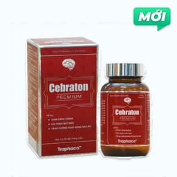 VIÊN UỐNG HỖ TRỢ GIẢM CĂNG THẲNG, CẢI THIỆN MẤT NGỦ, TĂNG CƯỜNG HOẠT ĐỘNG NÃO BỘ CEBRATON PREMIUM TRAPHACO 60V