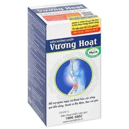 Viên xương khớp Vương Hoạt giảm nguy cơ thoái hóa cột sống, đau vai gáy hộp 20 viên