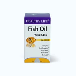 Viên dầu cá Healthy Life Omega 3 (Hộp 100 viên) giúp hỗ trợ não và mắt
