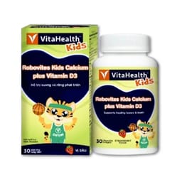 Viên Nhai Vitahealth Robovites Kids Calcium Plus Vitamin D3 Bổ Sung Canxi Và Vitamin D3 Cho Trẻ Em (Hộp 30 Viên)