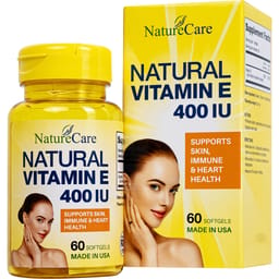 VIÊN UỐNG ĐẸP DA NATURAL VITAMIN E 400IU NATURECARE 60V