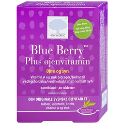 VIÊN UỐNG BỔ MẮT, CẢI THIỆN THỊ LỰC BLUE BERRY PLUS OJENVITAMIN NEW NORDIC 2X20