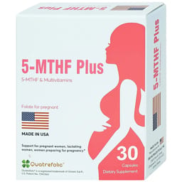 VIÊN UỐNG BỔ SUNG 5-MTHF, VITAMIN, KHOÁNG CHẤT 5-MTHF PLUS QUATREFOLIC 3X10