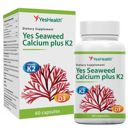 Viên uống bổ sung Canxi Yes Seaweed Calcium Plus K2 (Hộp 60 viên)