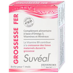 VIÊN UỐNG BỔ SUNG VITAMIN, KHOÁNG CHẤT SUVÉAL GROSSESSE FER DENSMORE 2X15