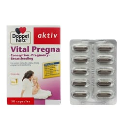 Viên uống bổ sung Vitamin cho bà bầu Aktiv Vital Pregna - Hộp 30 viên