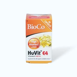 Viên uống Bioco Huvit E4 (Hộp 60 viên) hỗ trợ bổ sung vitamin E cho cơ thể