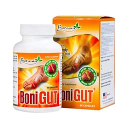 Boni Gut+ giúp đào thải acid uric, hỗ trợ giảm bệnh gout lọ 60 viên